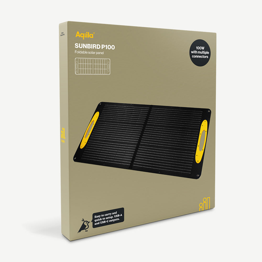 Aqiila Sunbird P100 bärbar solpanel 100W