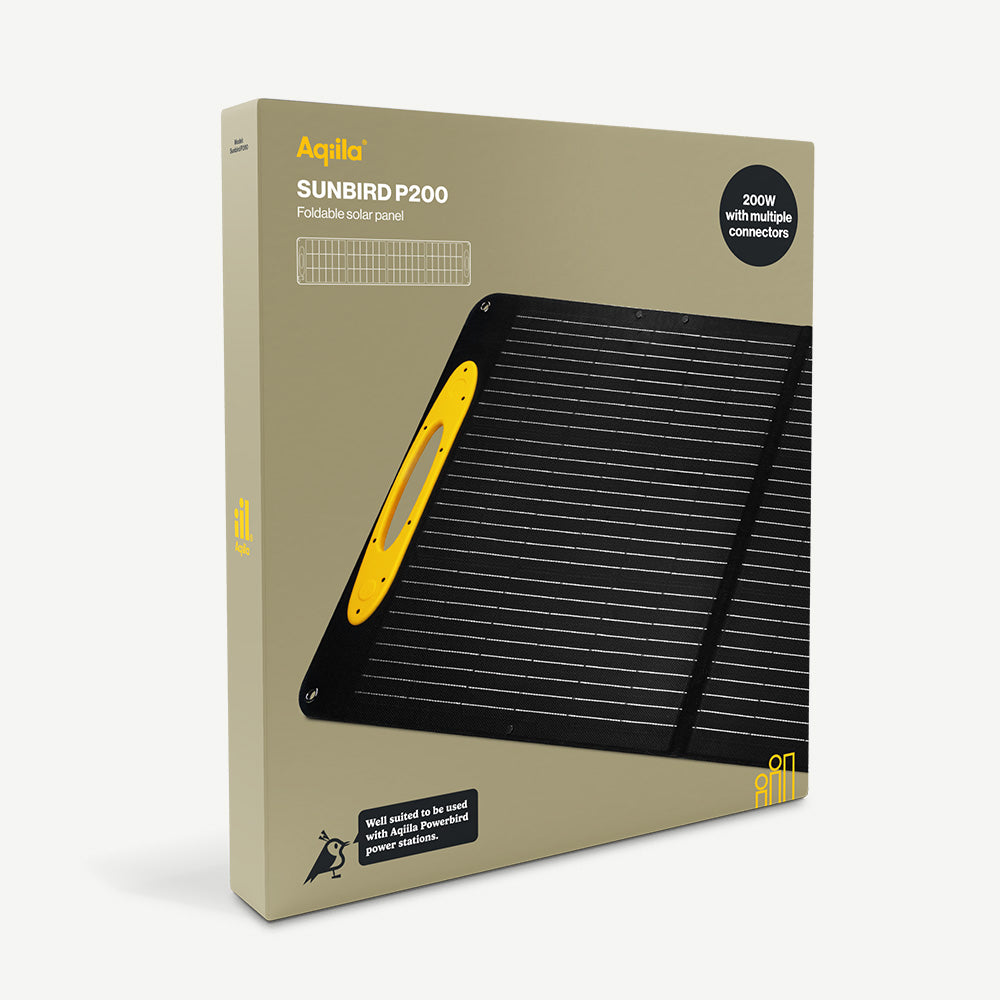 Aqiila Sunbird P200 bärbar solpanel 200W