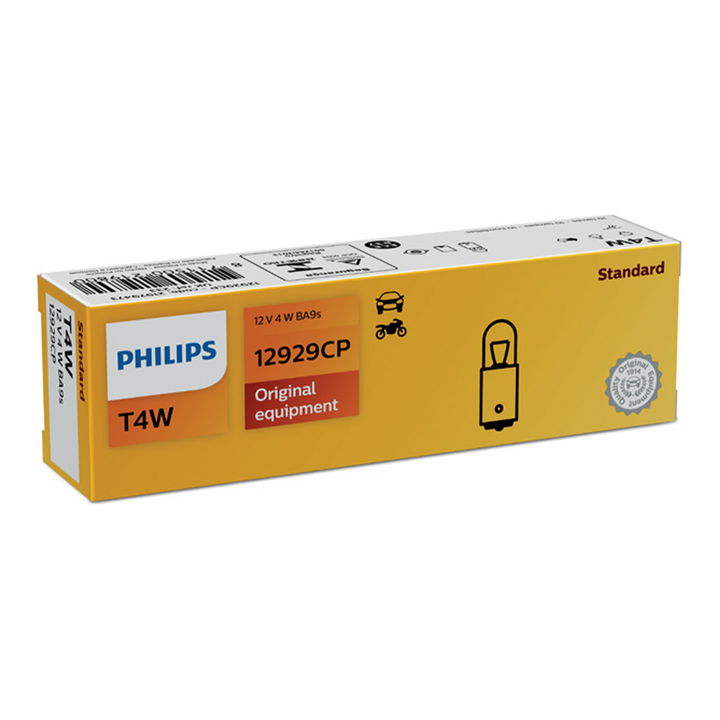 Blinkerslampa Philips T4W 12V 4W BA9s
