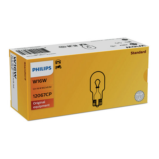 Blinkerslampa Philips W16W, 12V 16W W2,1x9,5d