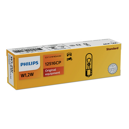 Signallampa Philips W1,2W 12V 1,2W W2x4,6d