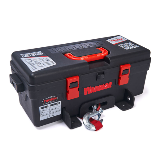 Portabel Vinsch BPE Warrior Winch Trojan Syntet 12V, 1814 kg