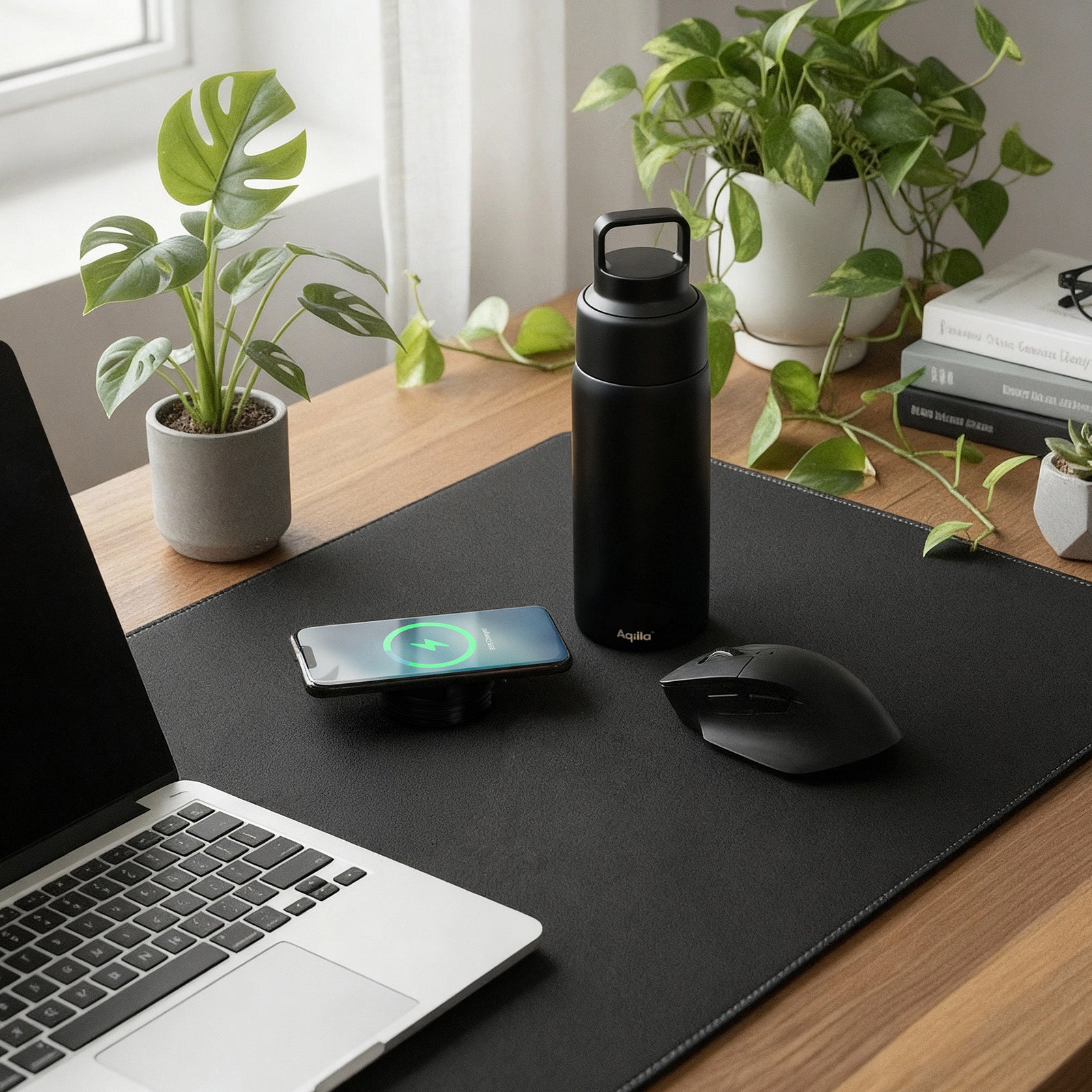 Aqiila Powerbottle 2-i-1 flaska och powerbank