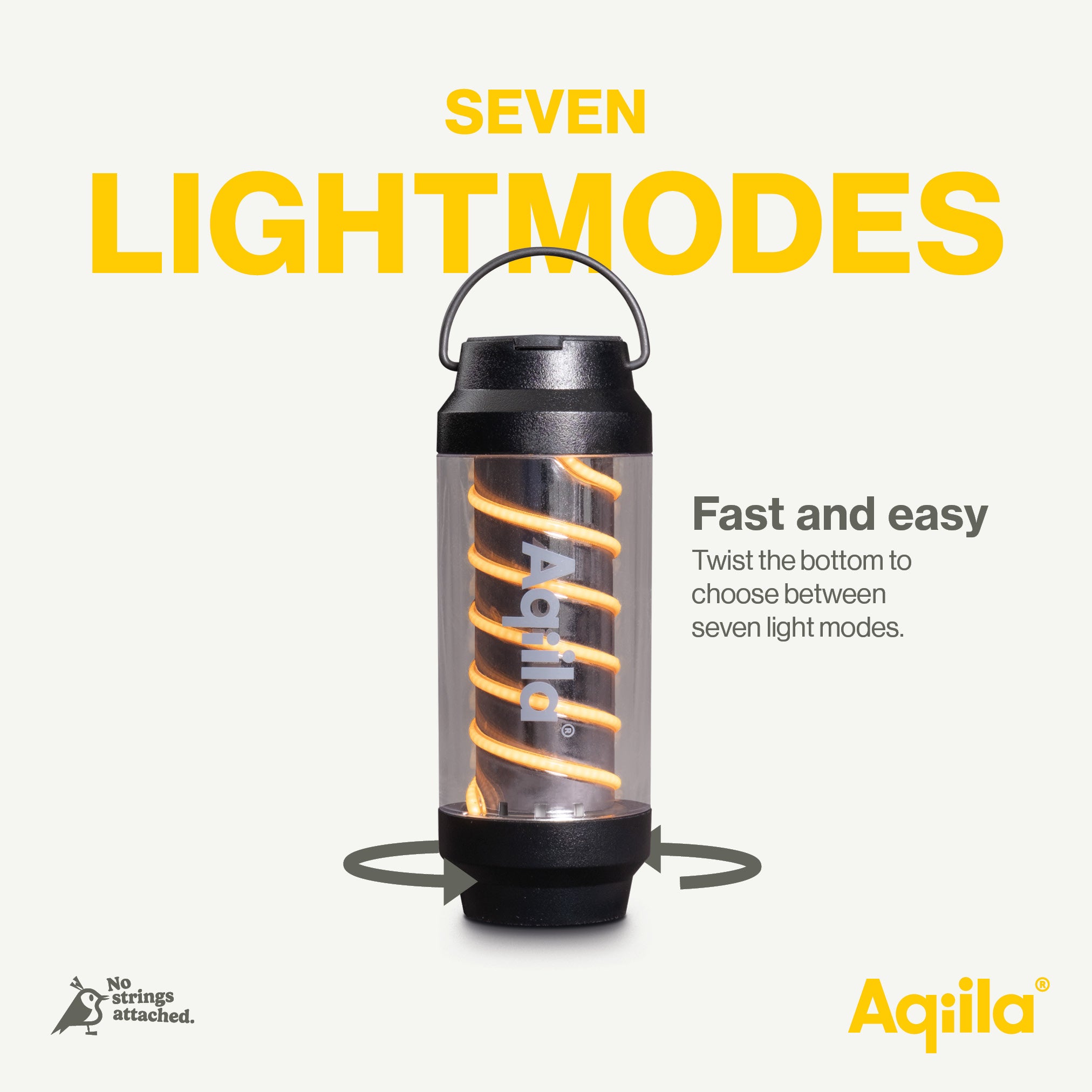 Aqiila Lightbird G1 ficklampa och lykta svart