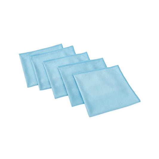 Mikrofiber glasduk Premium Glasduk Blå 5-pack, 41x41 cm