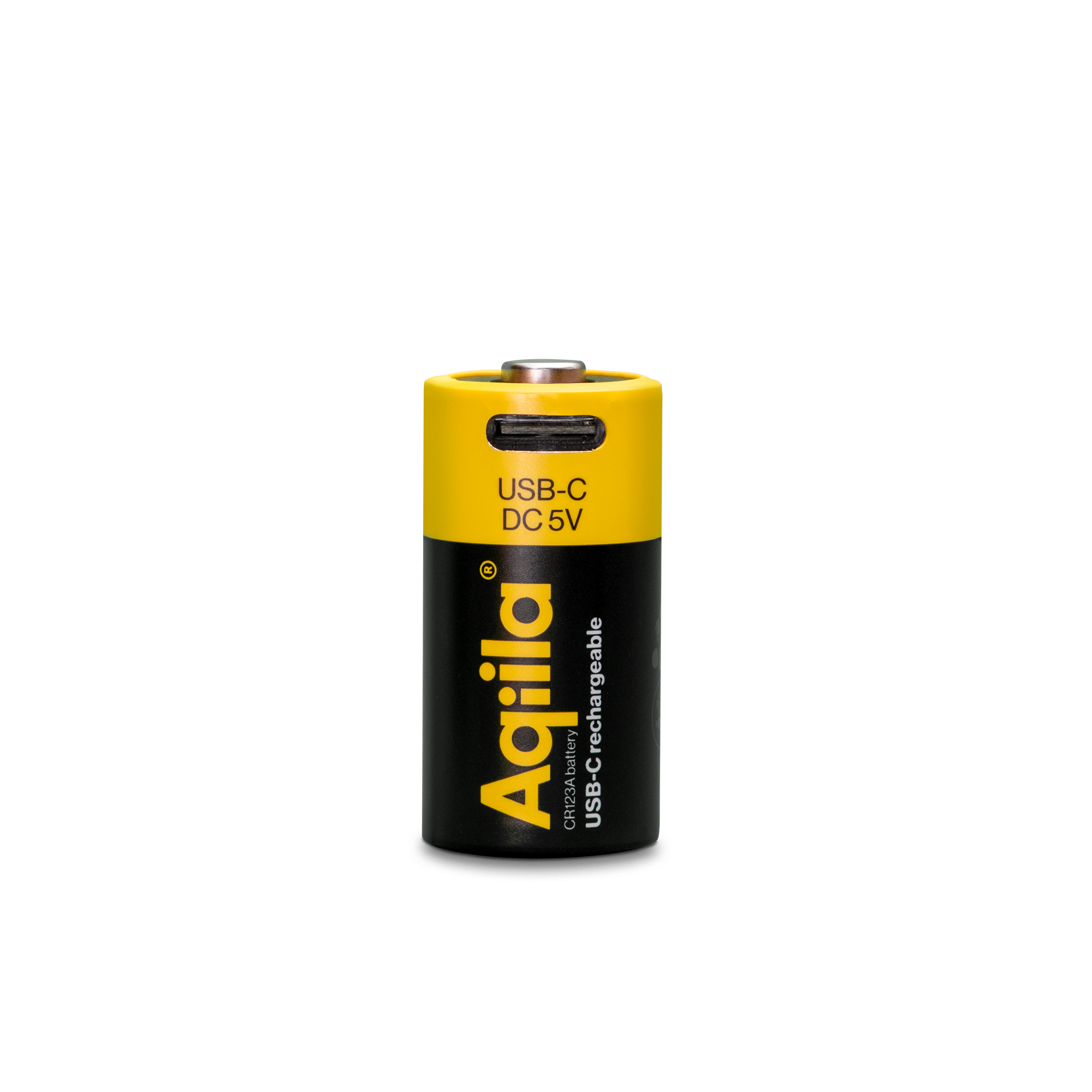 Aqiila Rechargeable USB-C Batteries 123A 750mAh 2-P