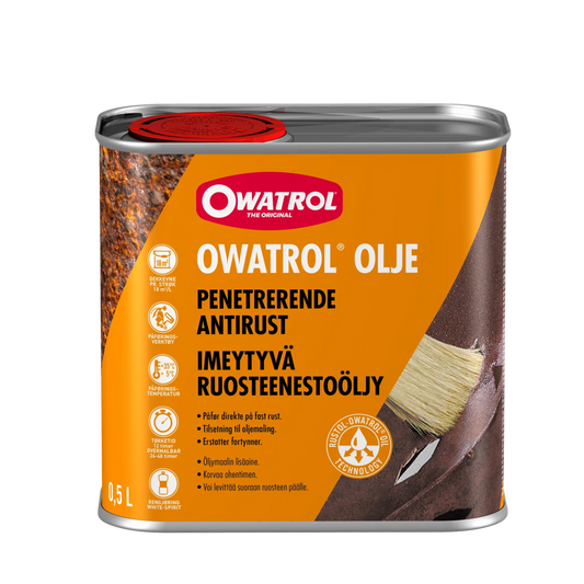 Rostskydd och Primer Owatrol Olja, 0,5 liter