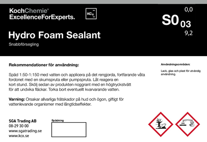 Koch-Chemie Etikett för Tomflaska