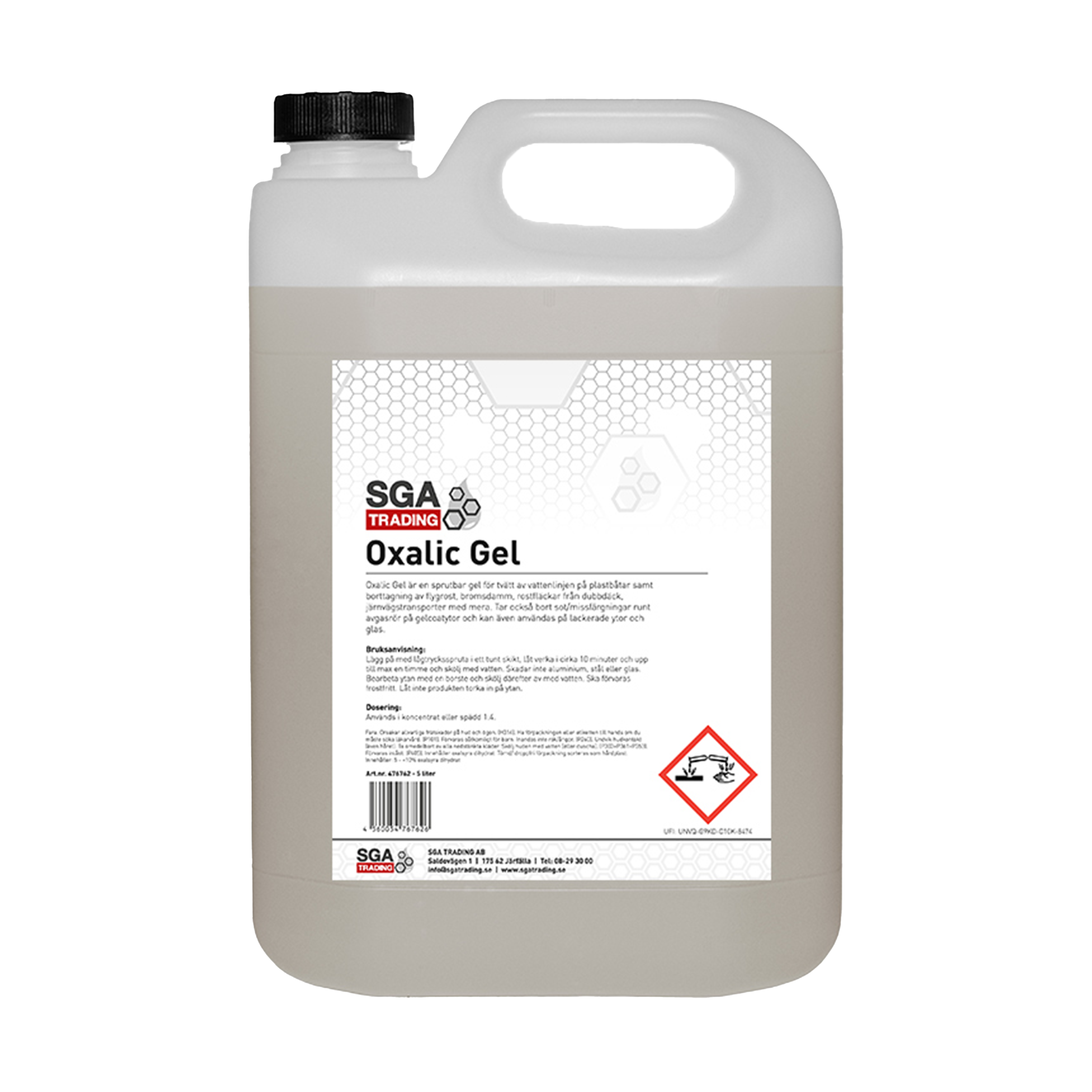 Rengöringsmedel med oxalsyra SGA Oxalic Gel, 5L