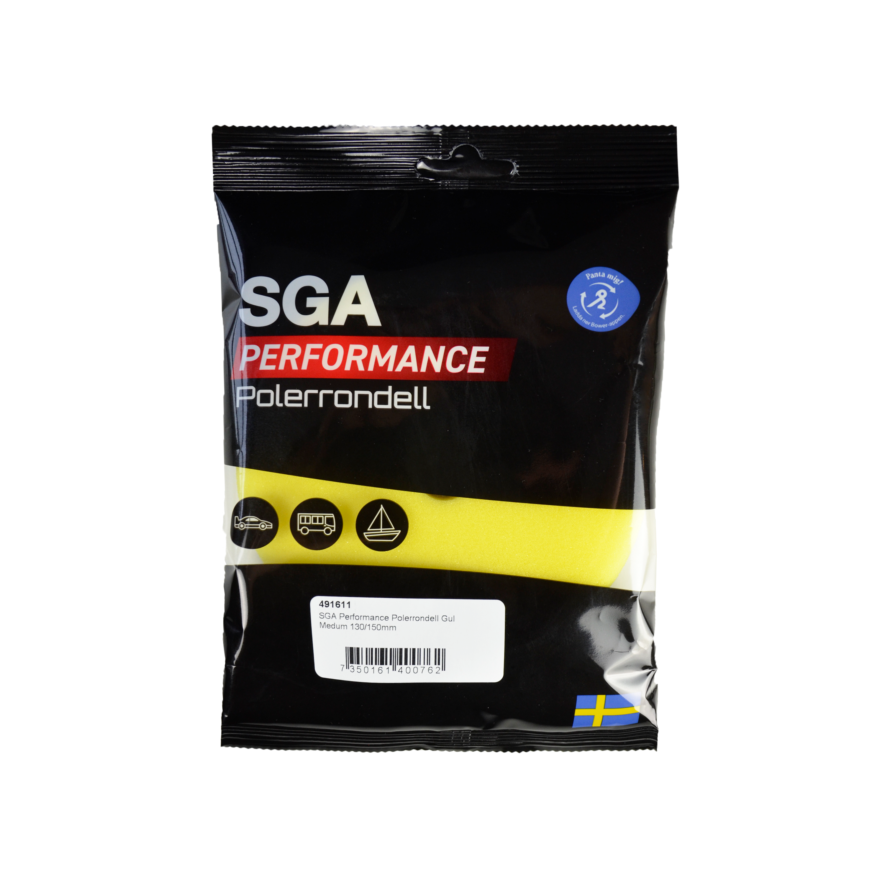 SGA Performance Polerrondell Gul Medium 130/150 mm