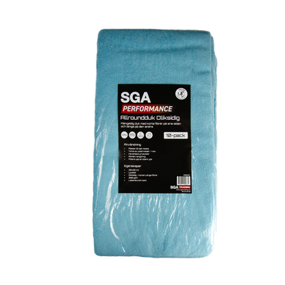 Allround Mikrofiberduk SGA Performance Allroundduk Oliksidig, 10-pack 40x40 cm