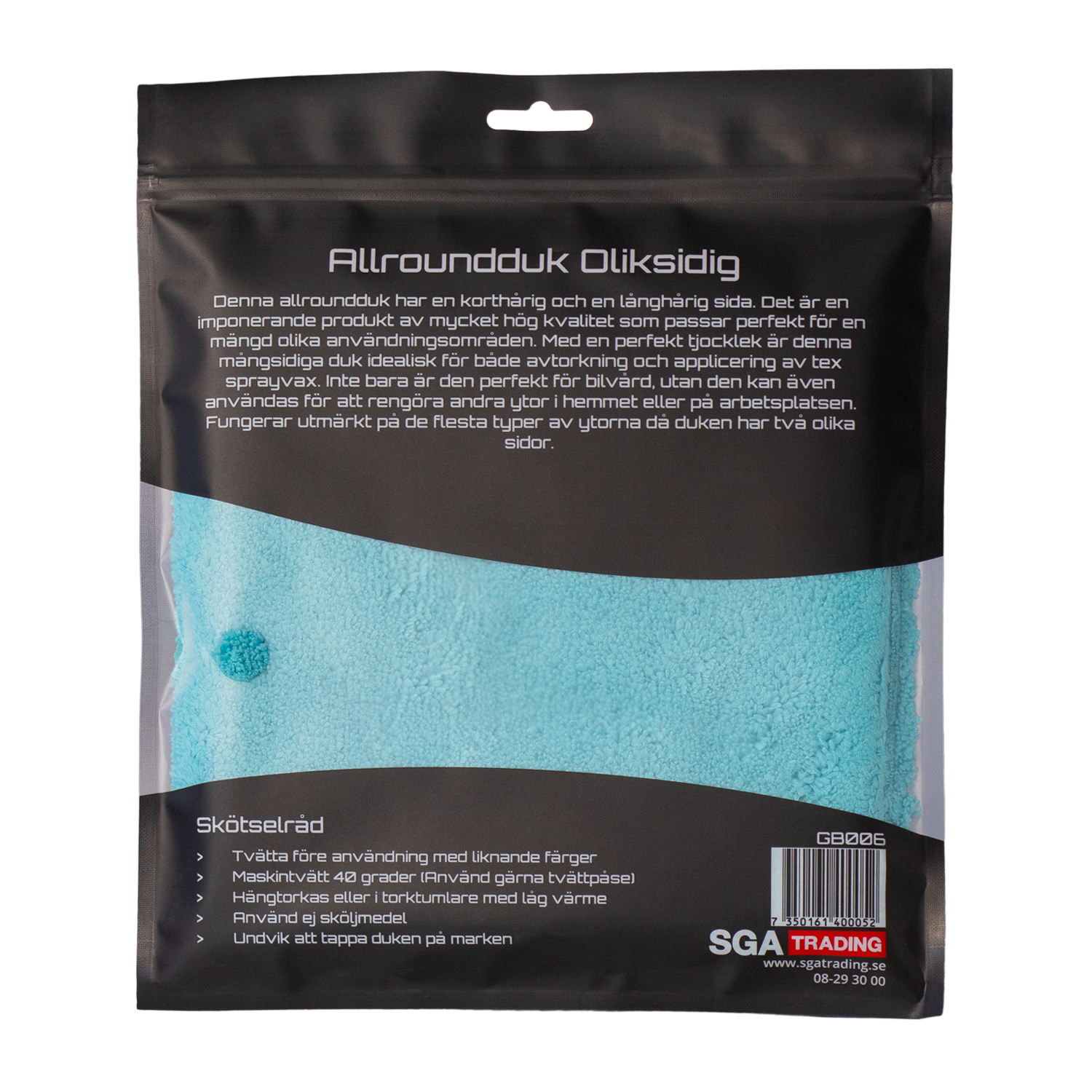 Allround Mikrofiberduk SGA Allroundduk Oliksidig baksida