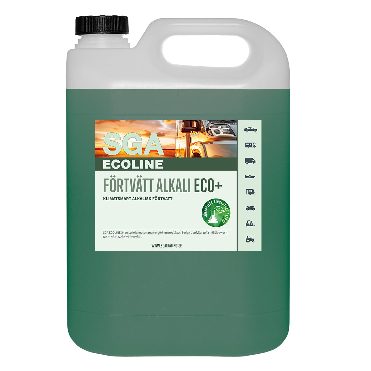Kemikaliesvepet Alkalisk Förtvätt SGA ECOLINE Förtvätt Alkali ECO+ 5L