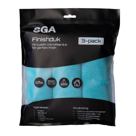 Mirkofiberduk SGA Finishduk 3-pack framsida