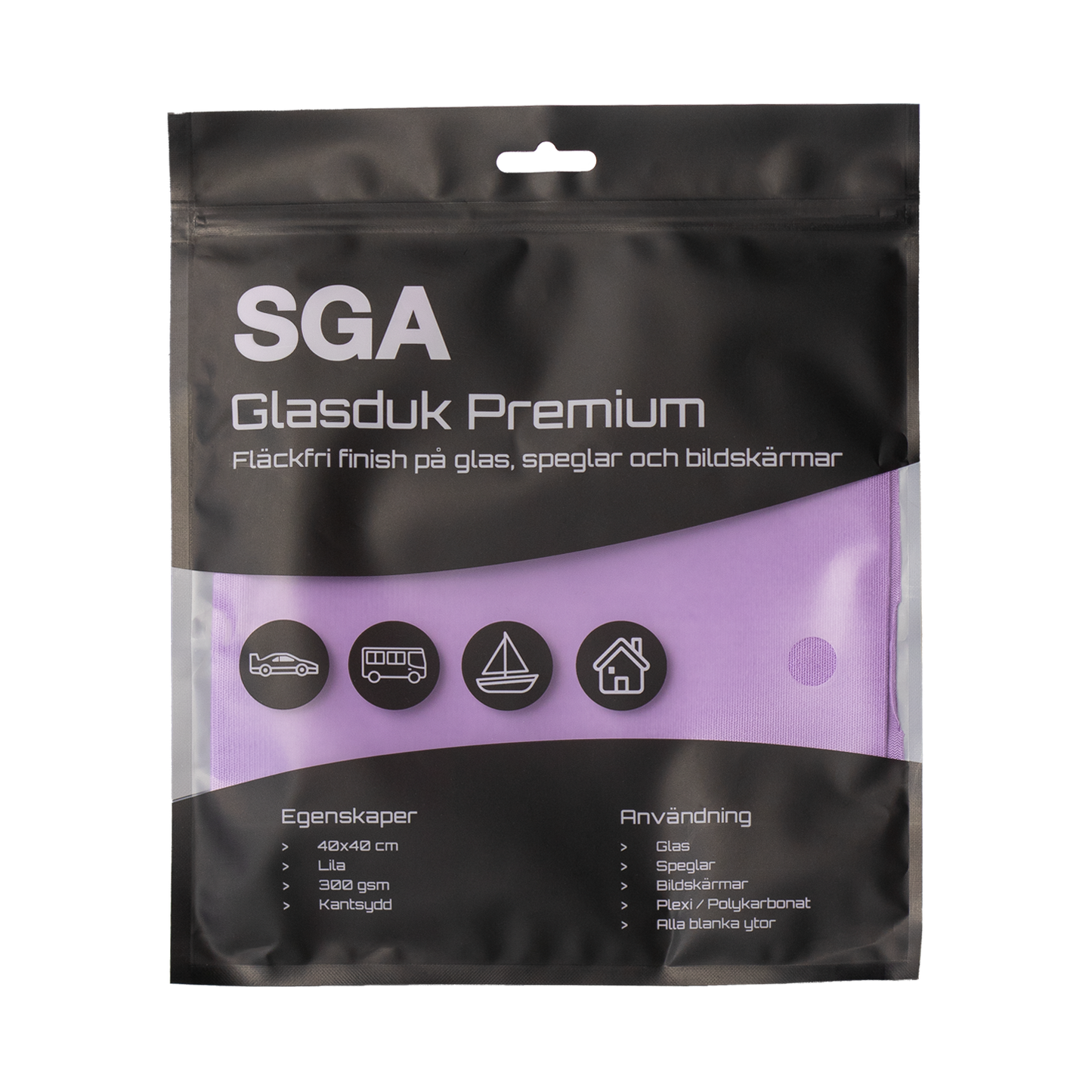 Glastorkduk SGA Glasduk Premium framsida