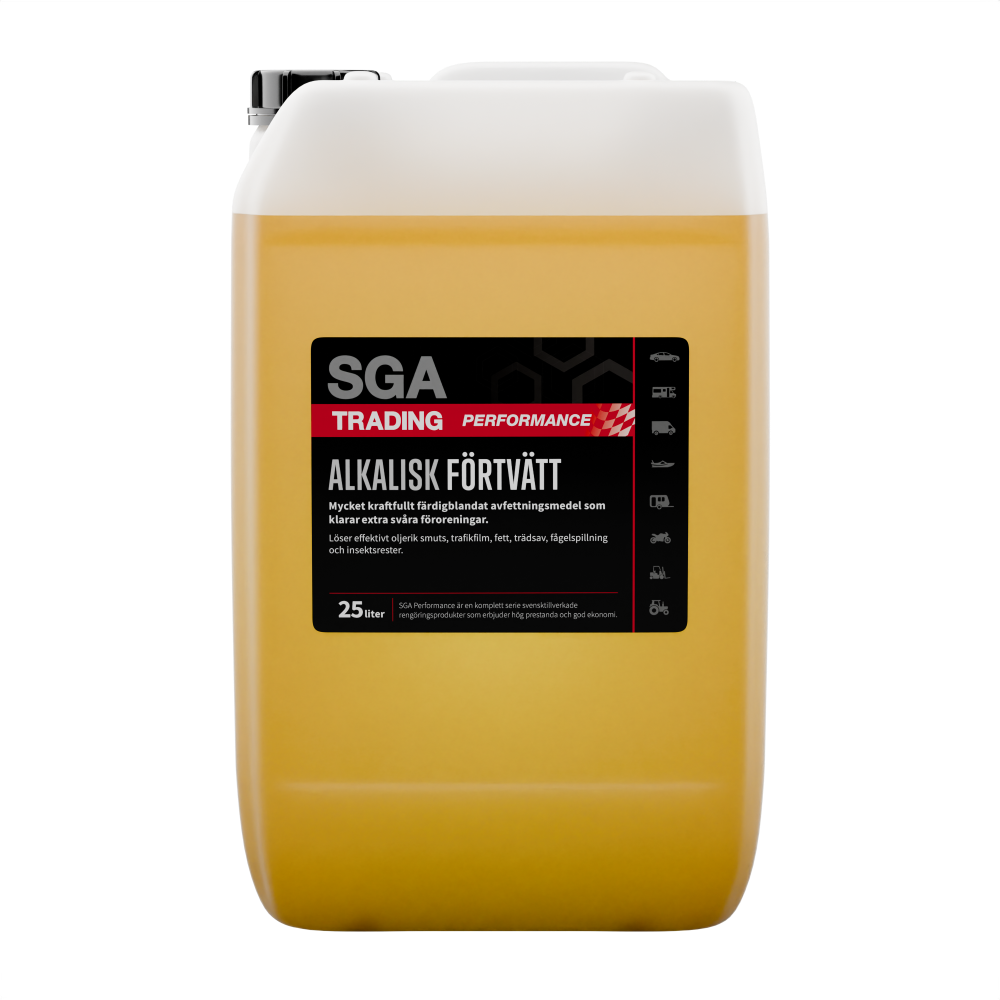 Alkalisk avfettning SGA PERFORMANCE Alkalisk förtvätt 25 Liter