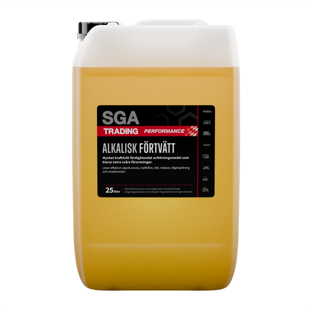 Alkalisk avfettning SGA PERFORMANCE Alkalisk förtvätt, 25 liter