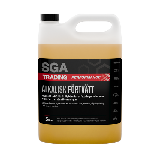 Alkalisk avfettning SGA PERFORMANCE Alkalisk förtvätt 5 Liter
