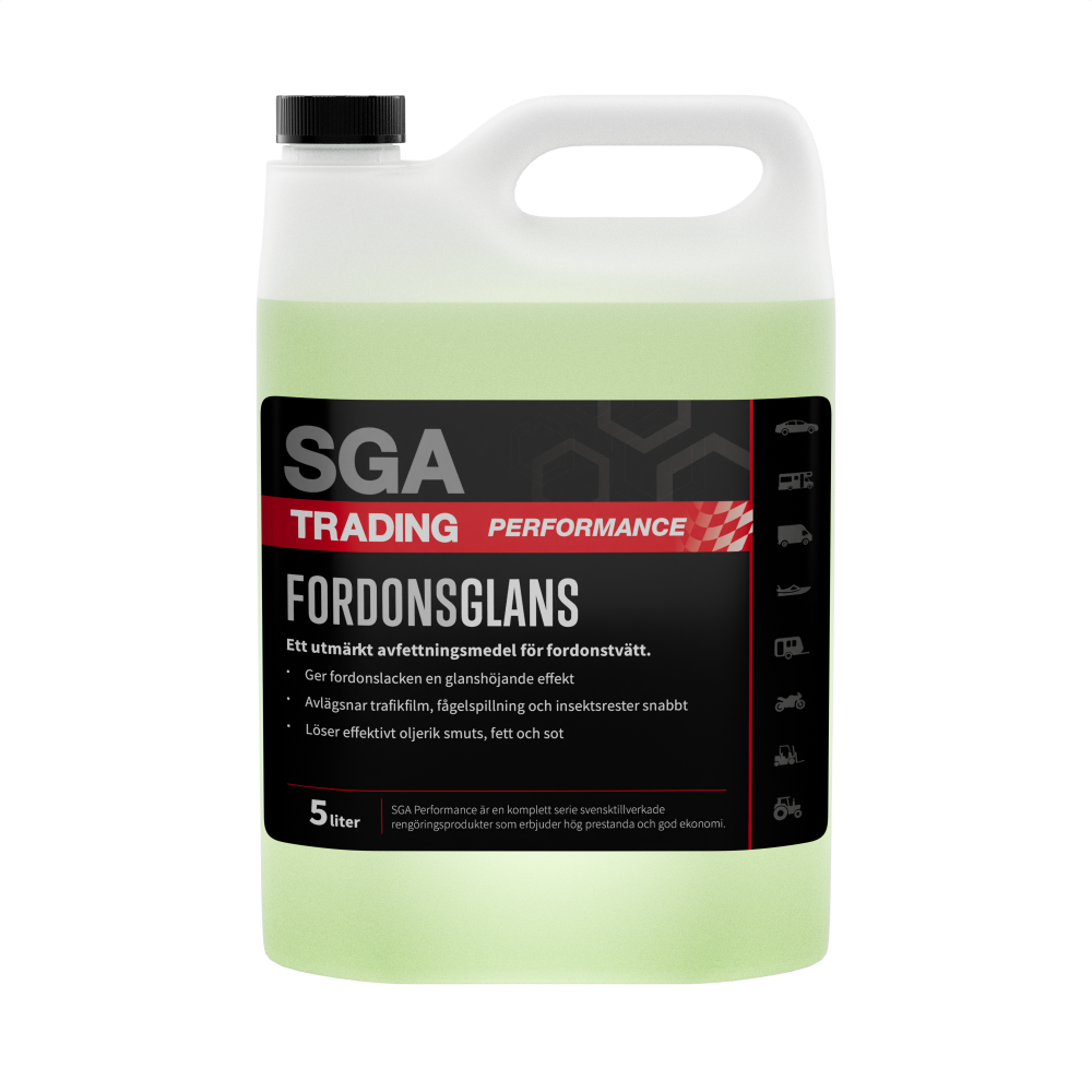 Alkalisk avfettning SGA PERFORMANCE Alkalisk förtvätt fordonsglans 5 Liter