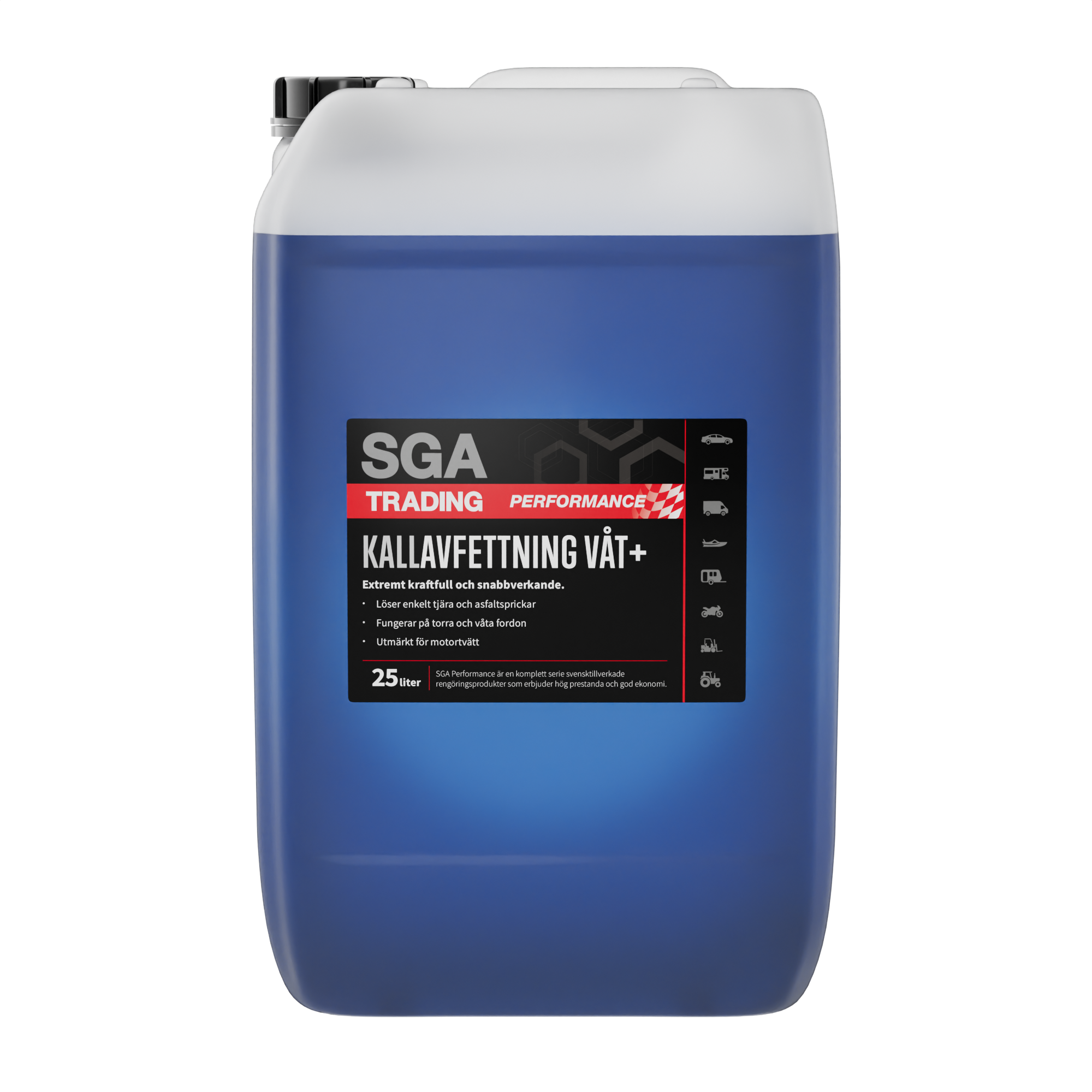 SGA Performance Kallavfettning våt plus 25L