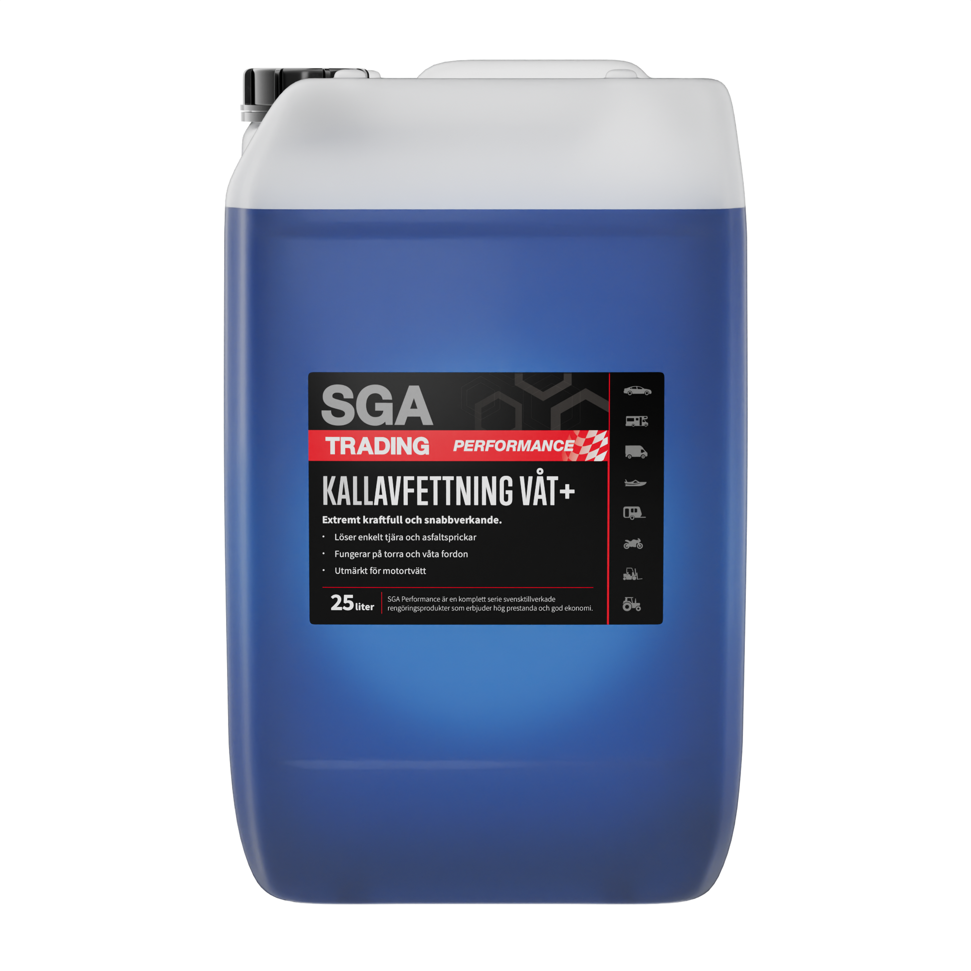 SGA Performance Kallavfettning våt plus 25L