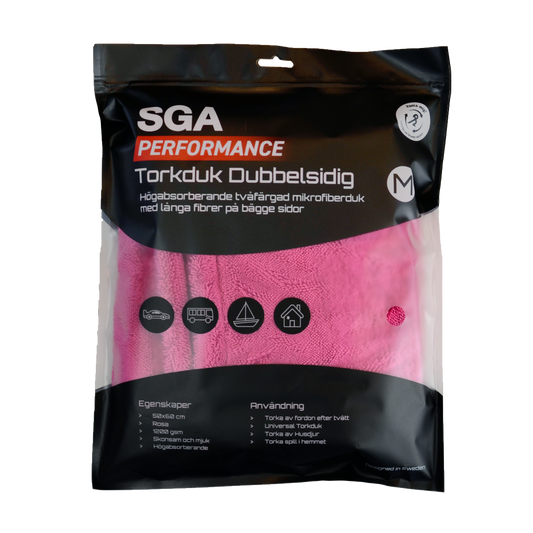 Torkhandduk SGA Performance Torkduk Dubbelsidig Rosa - Medium, 50x60 cm