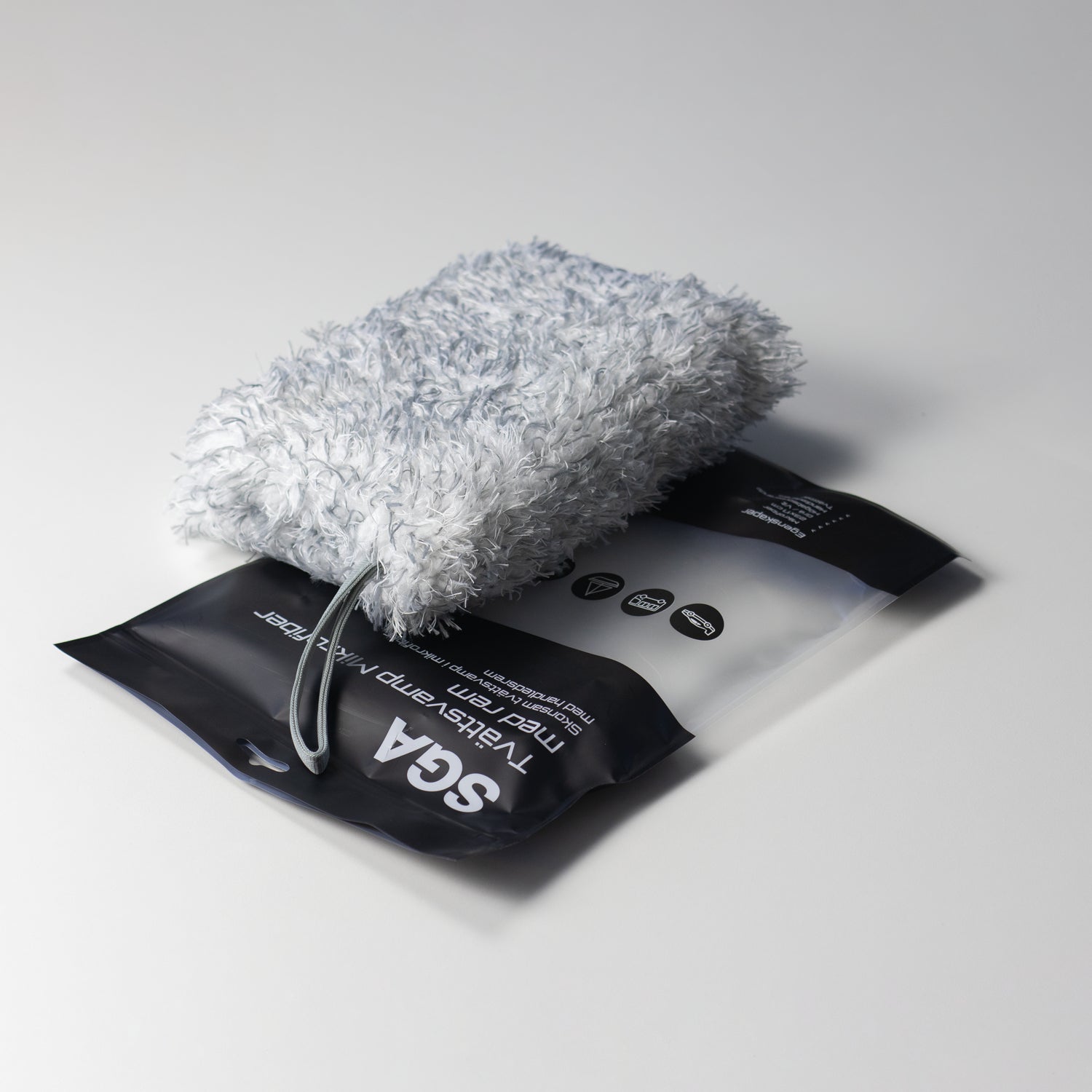 Mikrofibersvamp SGA Tvättsvamp Mikrofiber med Rem öppnad