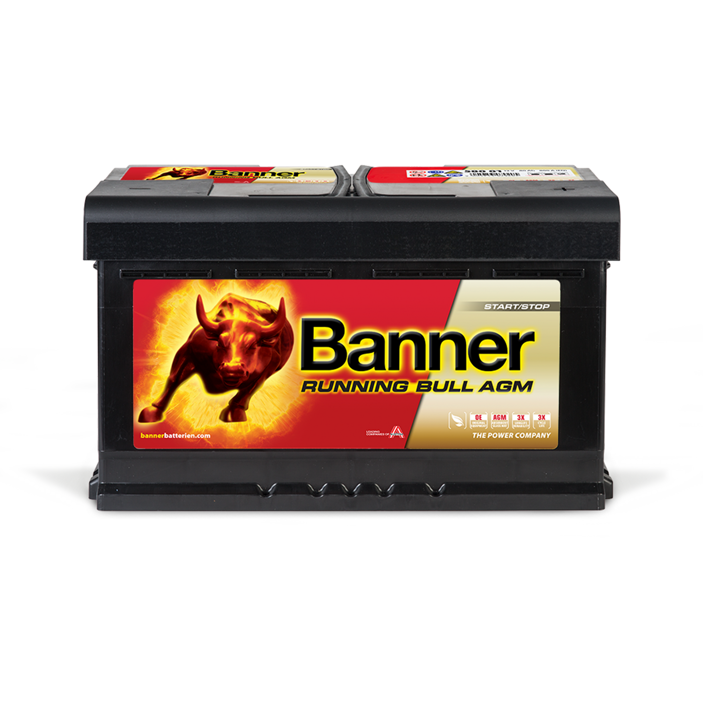 Startbatteri Banner Running Bull AGM 12V 80Ah