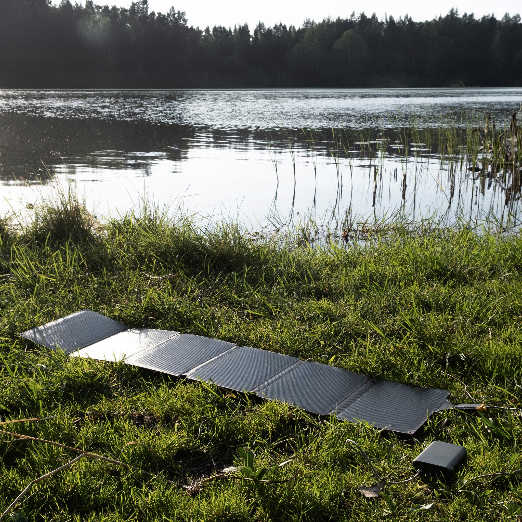 Aqiila Sunbird P56 solcellsladdare USB-C 56W svart