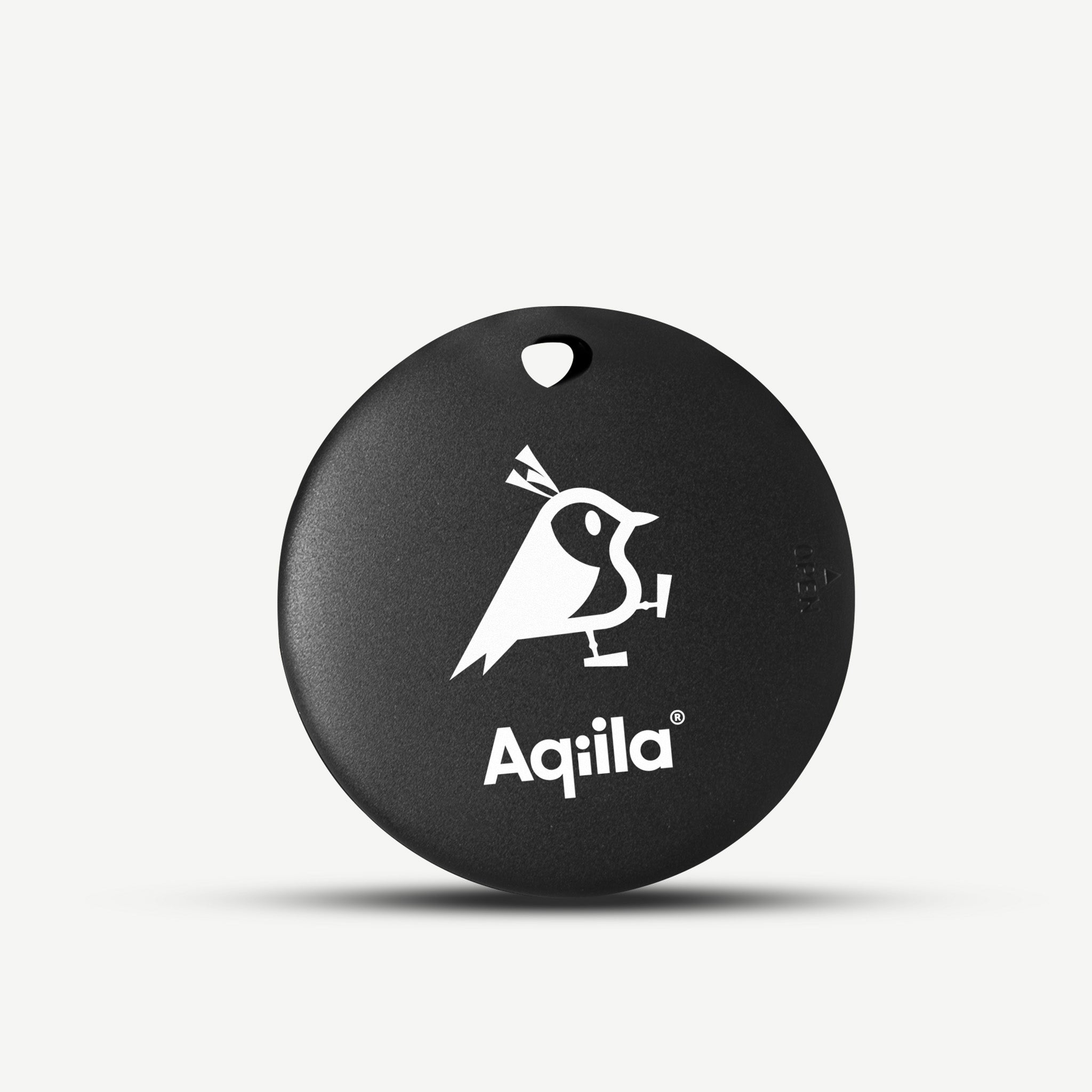 Aqiila Tagbird tracker med nyckelring 4-pack svart