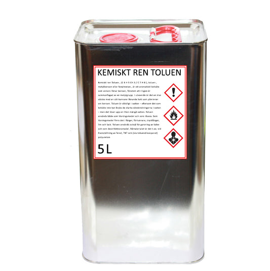 Kemiskt ren Toluen, 5 Liter