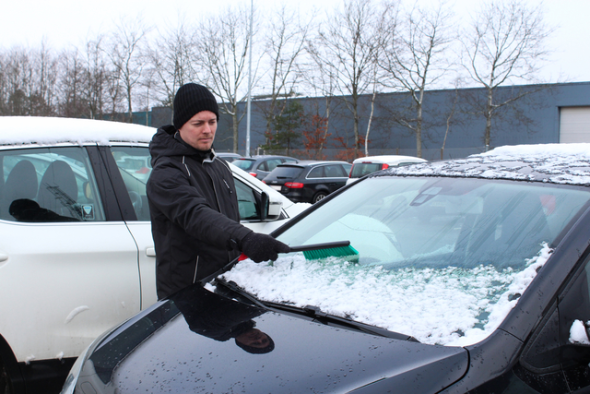 Snöborste Vikan Hård Svart, 490mm