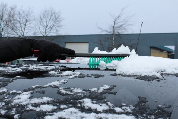 Snöborste Vikan Hård Svart, 490mm