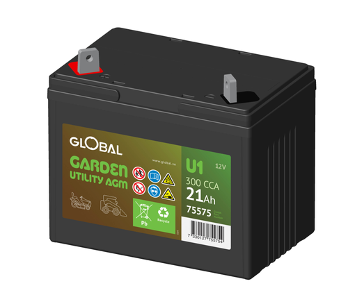 GLOBAL U1 AGM Batteri UTILITY START 21Ah