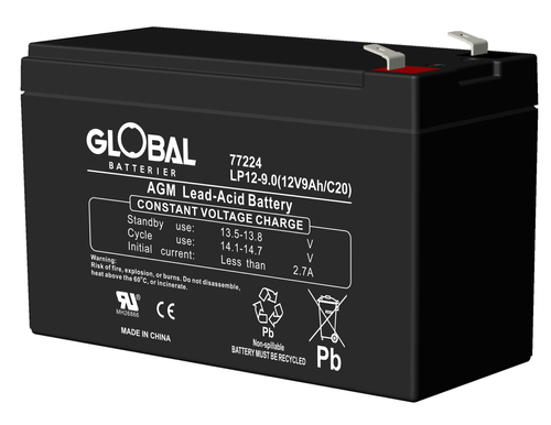 GLOBAL LP12-9.0 F2 AGM Batteri 9Ah