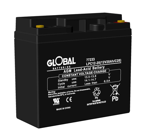 GLOBAL LPC12-20 (M5) AGM Batteri 20Ah