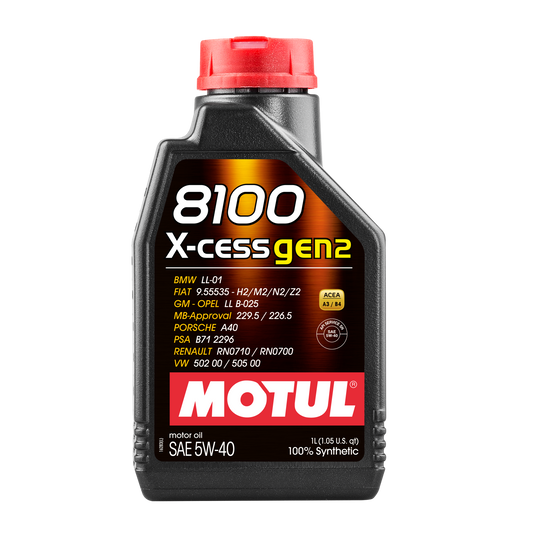Motul 8100 X-CESS GEN2 5W-40, 1 liter