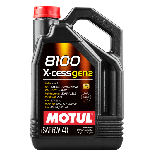 Motul 8100 X-CESS GEN2 5W-40, 5 liter