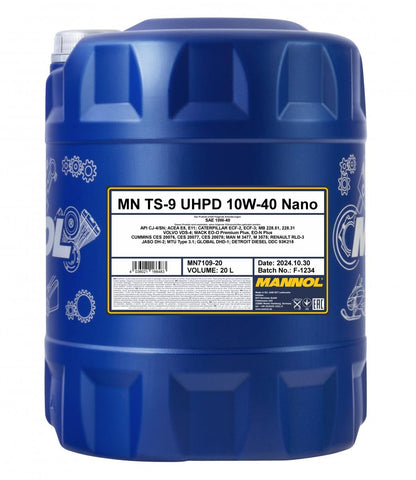 Motorolja Mannol TS-9 UHPD Nano 10W-40, 20 Liter