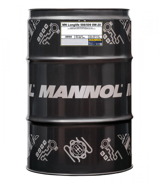 Motorolja Mannol Longlife 508/509 0W-20, 208 Liter