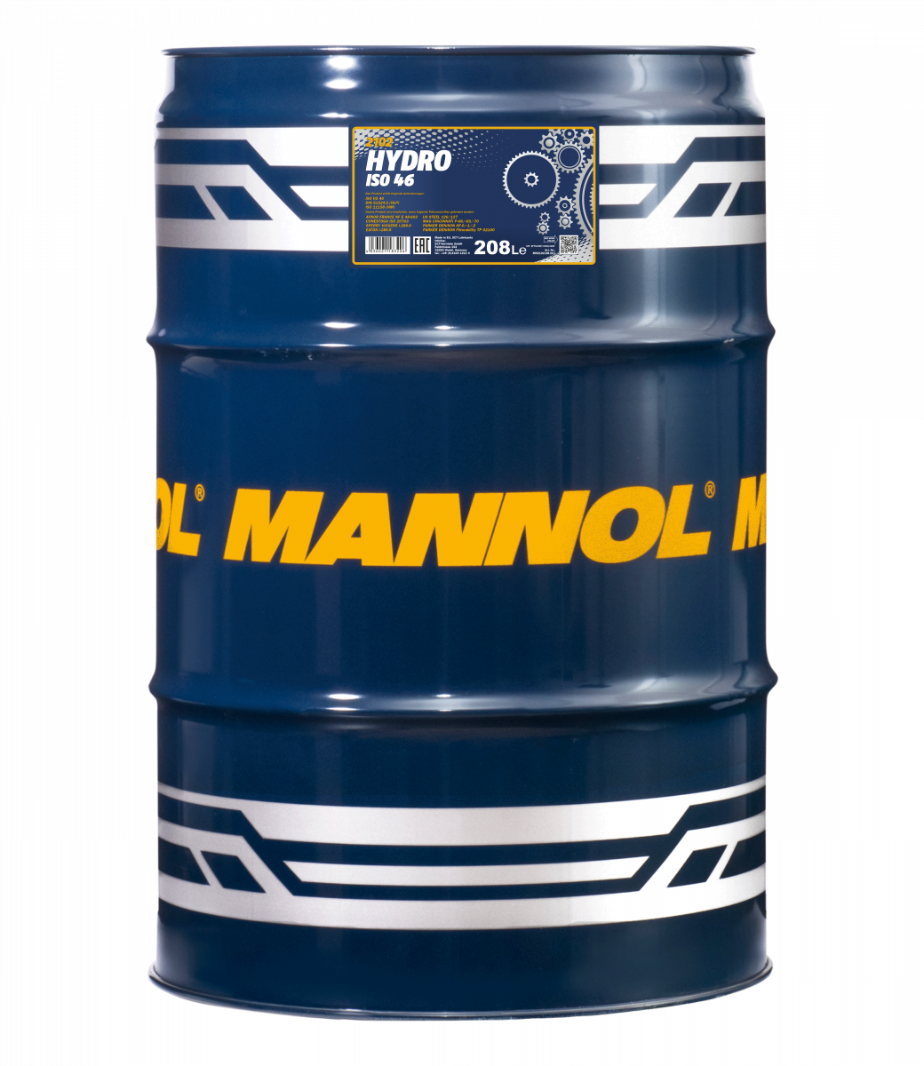 Hydralolja Mannol MN2102 Hydro 46 ISO46 DIN 51524-2, 208 liter