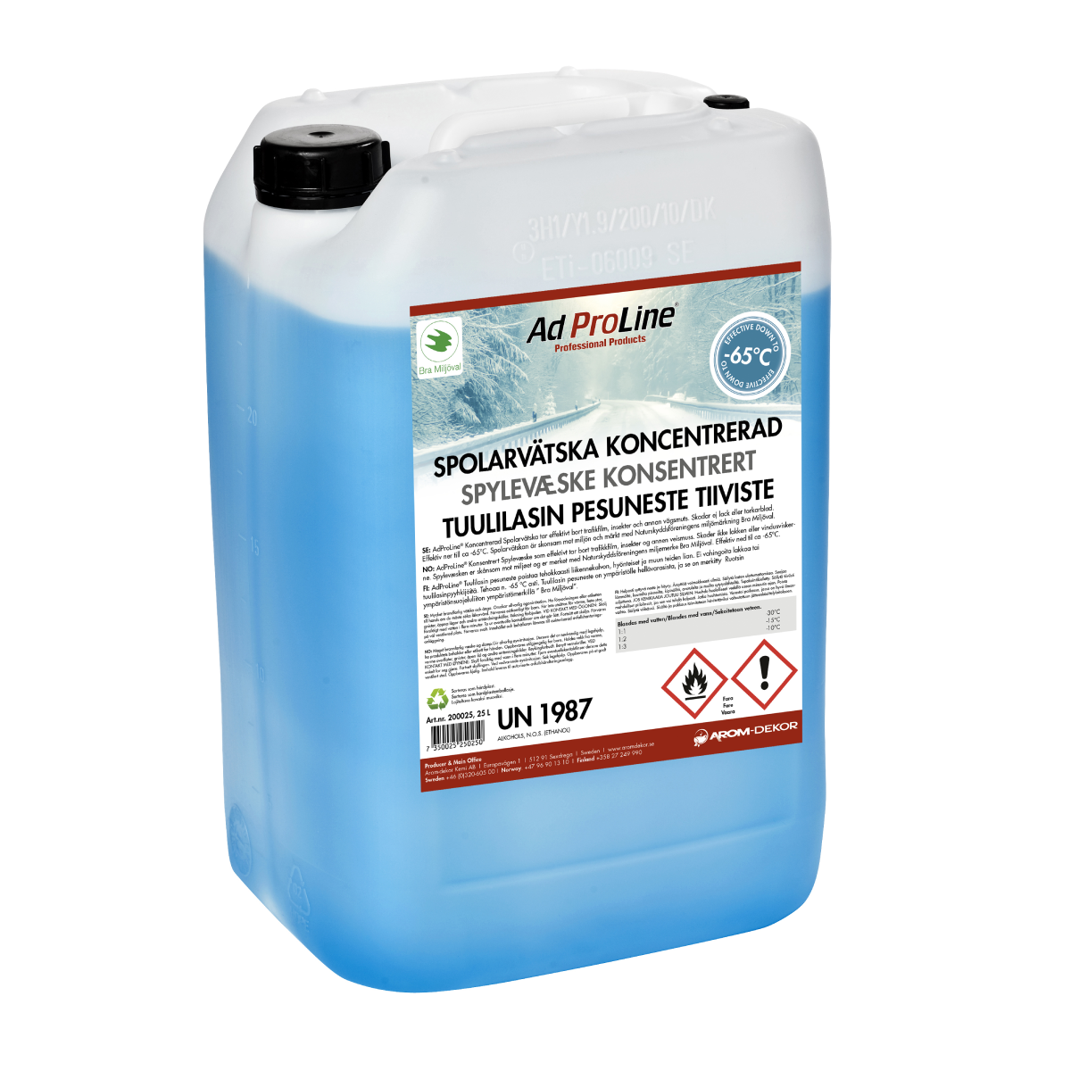 AdProLine® Spolarvätska Koncentrerad -65c, 25L
