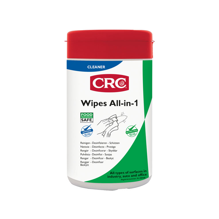 CRC Wipes All-in-1 Antibac, 50 st