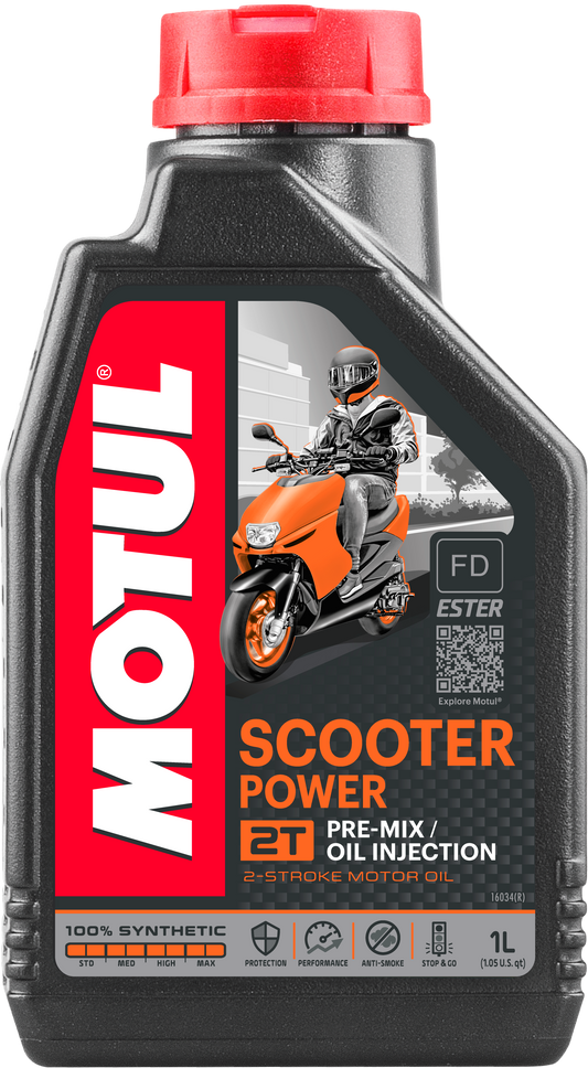 Motul Scooter Power 2T, 1 liter