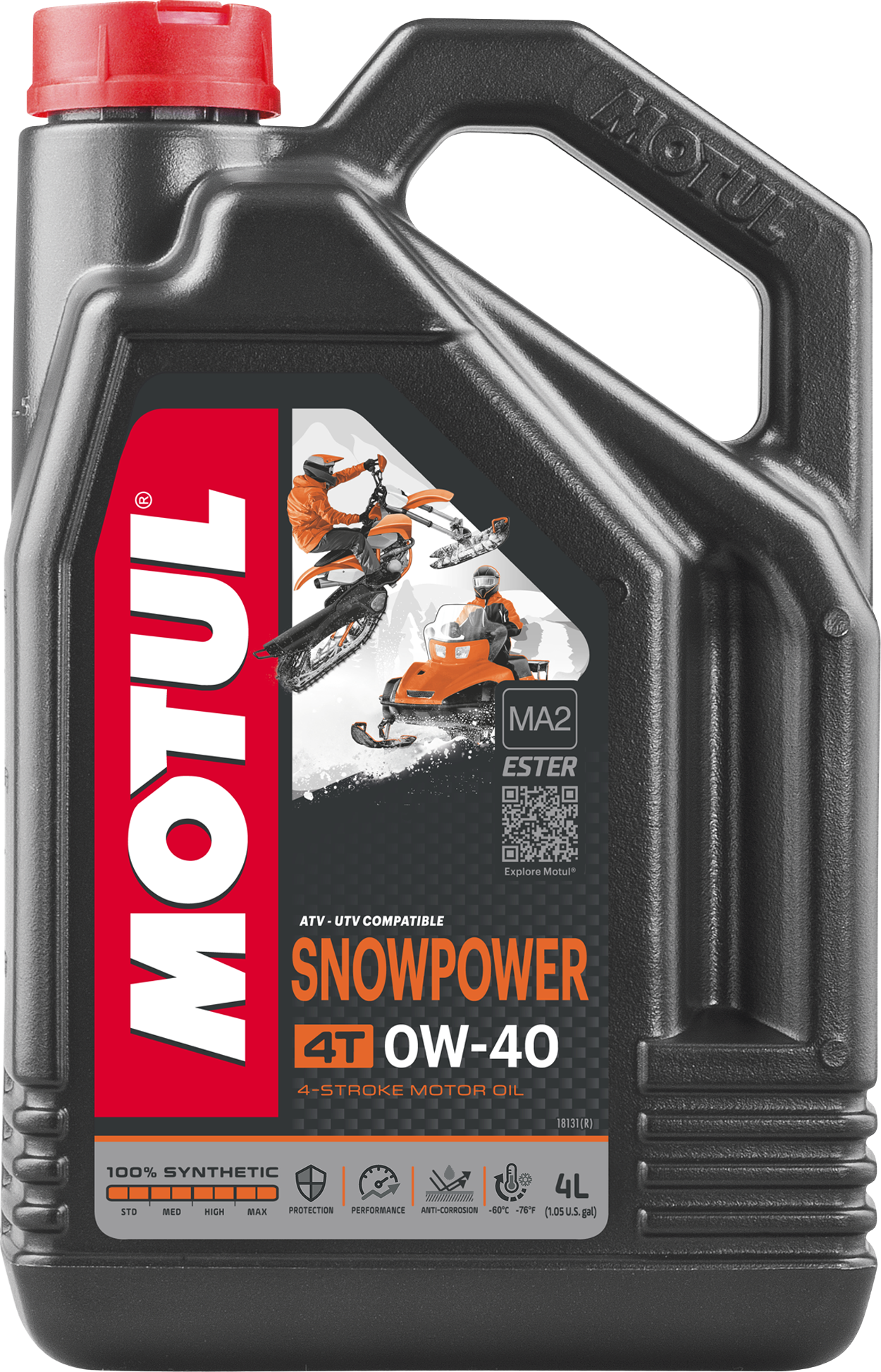 Motul Snowpower 4T 0W-40, 4 liter