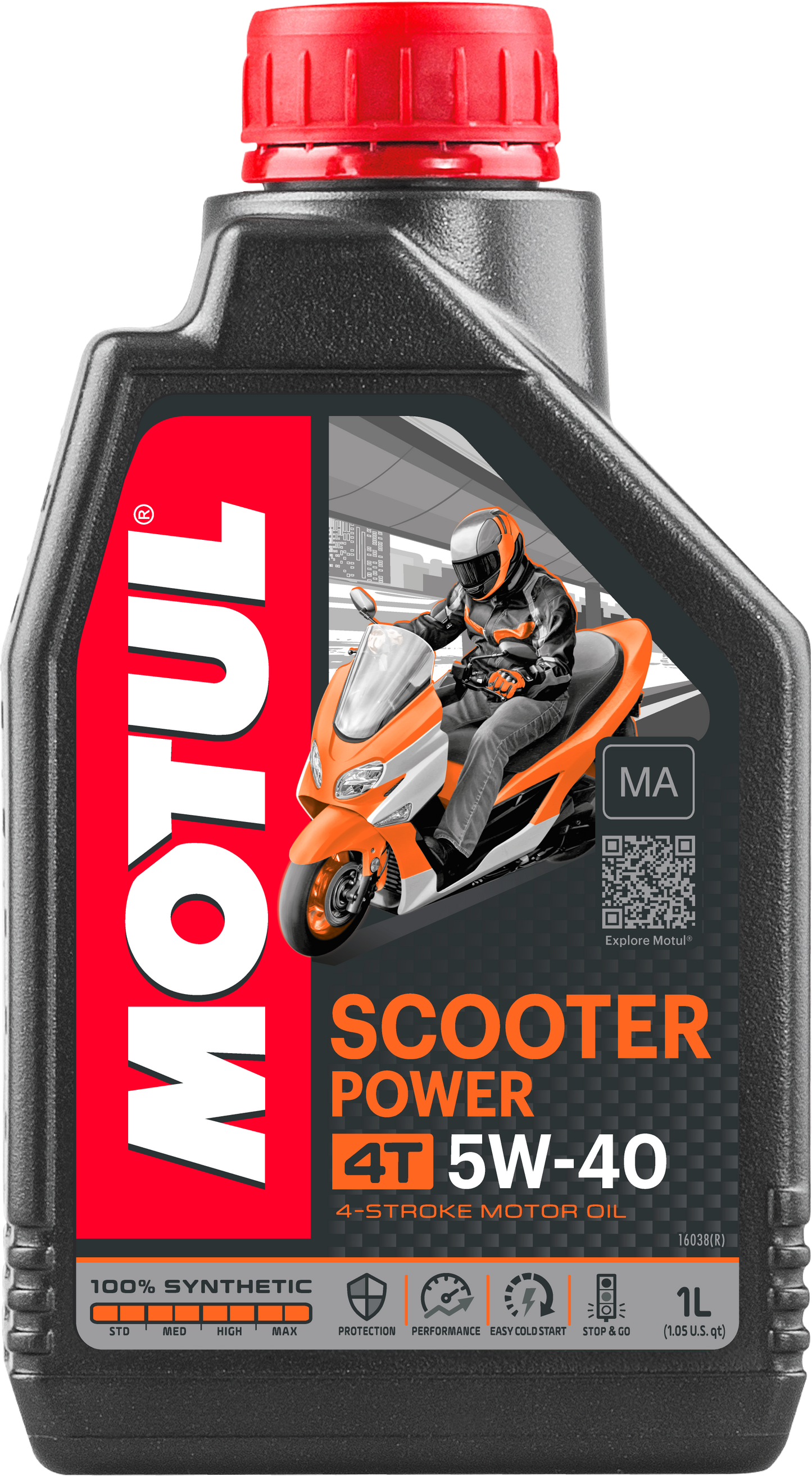 Motul Scooter Power 4T 5W-40, 1 liter