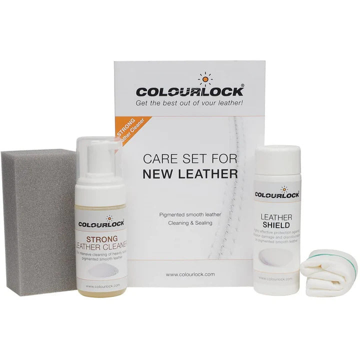 Läderrengöring & Lädersköld Set Colourlock New Leather Kit Strong, 125ml