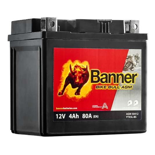 MC Batteri Banner Bike Bull YTX5L-BS 50412 AGM