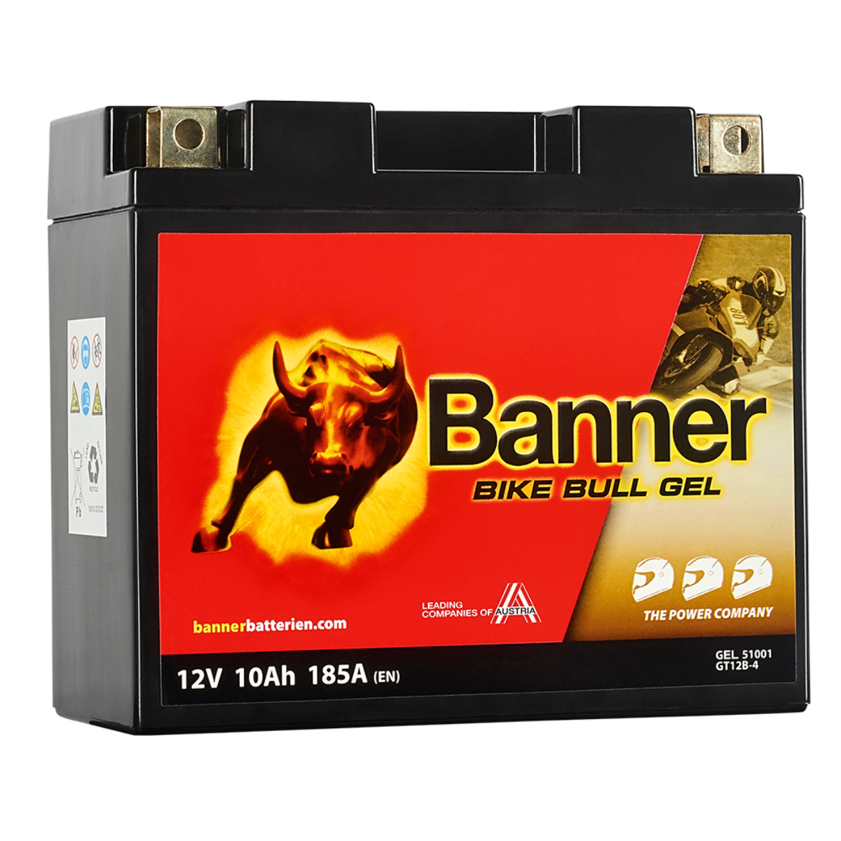 Batteri Banner Bike Bull GT12B-4 51001 GEL