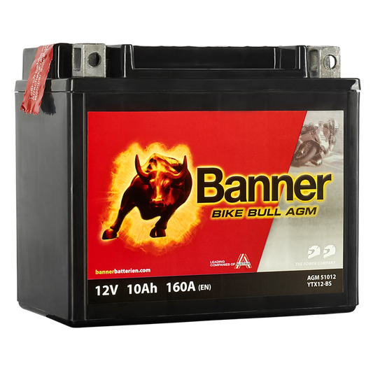 MC Batteri Banner Bike Bull YTX12-BS 51012 AGM